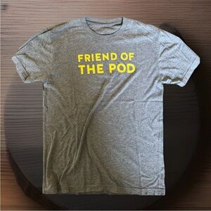Crooked Media Pod Save America “Friend of the Pod” Gray T-Shirt – Size M